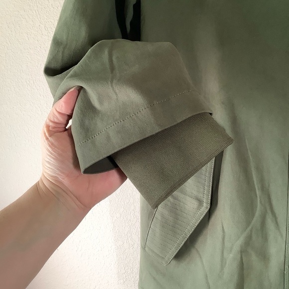 RAMY BROOK Sequin Utility Jacket Celia Grunge Streetwear Oversized Army Green S - Picture 9 of 16